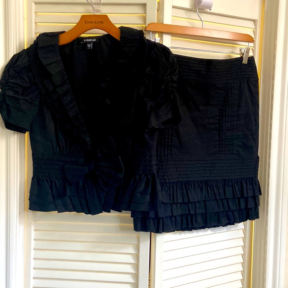 BeBe skirt and top